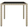 vidaXL Garden Table Set of 3 Beige