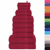vidaXL Towel Set Bordeaux 100% Cotton 12 Piece Set Towel Set