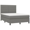 vidaXL Box Spring Bed Dark Grey