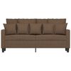 vidaXL 2-seater Sofa Brown Fabric (100% polyester), metal, textilene