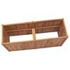 vidaXL Raised Bed Natural Teak Teak Wood 59.1x19.7x27.6 in