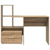 vidaXL Desk Artisan Oak 51.77 x 19.69 x 41.93 in Engineered Wood