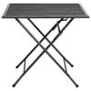 vidaXL Folding Table Anthracite Steel with Powder Coating