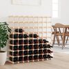 vidaXL Wine Rack for 72 Bottles 35.6x9.1x35.6" Solid Wood Pine
