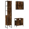 vidaXL Bathroom Cabinet Set Smoked Oak