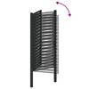 vidaXL Patio Gate Lockable Black 39.4x70.9" Aluminium