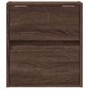 vidaXL Wall-mounted Bedside Cabinet Set of 2 Brown Oak Engineered Wood