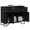 vidaXL Sideboard with Drawer Black Oak 38.19 x 12.80 x 29.33 in
