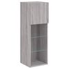 vidaXL 6 Piece TV Wall Units with LED Gray Sonoma Engineered Wood