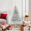 vidaXL Artificial Pre-lit Christmas Tree Silver 47.2" PET