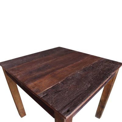 vidaXL Dining Table Solid Reclaimed Wood 32.3"x31.5"x29.9"