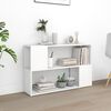 vidaXL Book Cabinet White Engineered wood Medium Book Cabinet