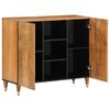 vidaXL Side Cabinet Honey Brown Solid Mango Wood, Engineered Wood