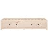 vidaXL Day Bed Natural Pine Solid Pine Wood Twin
