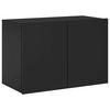 vidaXL TV Wall Unit Black Engineered wood