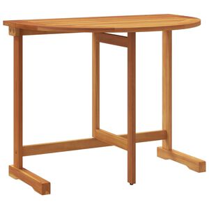 vidaXL Balcony Table Brown Solid Acacia wood Medium Foldable