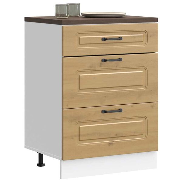 vidaXL Kitchen Base Cabinet Artisan oak Engineered wood Standard