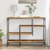 vidaXL Console Table with Shelf with Storage Old wood 100 x 35 x 75 cm