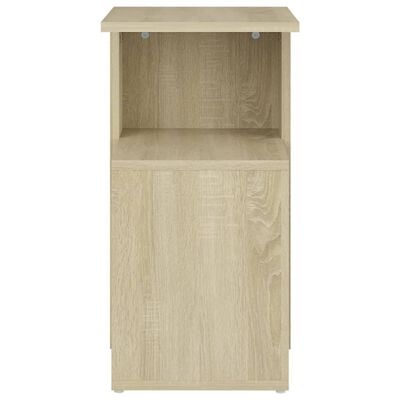 vidaXL Side Table Sonoma Oak 14.2"x11.8"x22" Engineered Wood