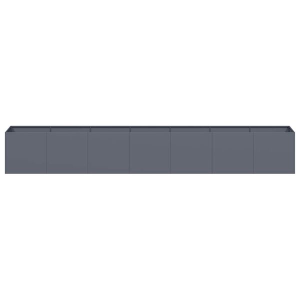 vidaXL Planter Anthracite Cold-rolled steel Large Durable Planter
