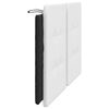 vidaXL Headboard Cushion White and Black