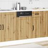 vidaXL Dishwasher Panel Artisan Oak Engineered Wood Standard Durable