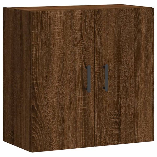 vidaXL Wall Cabinet Brown Oak Engineered Wood 23.6x12.2x23.6 in