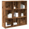 vidaXL Book Cabinet Old Wood Engineered Wood Medium Stylish Book Storage