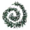 vidaXL Christmas Garland Green PVC 8.9 ft length Christmas Garland