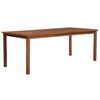 vidaXL Dining Table Natural Brown Solid Acacia wood Large Durable