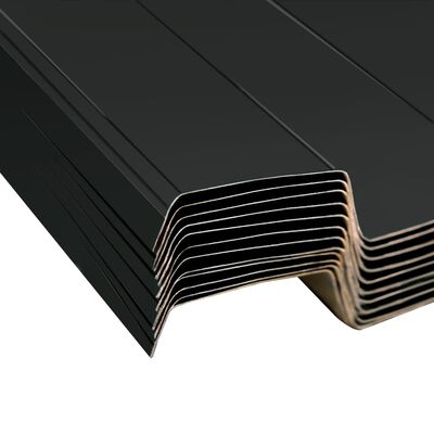 vidaXL Roof Panels 12 pcs Galvanized Steel Anthracite