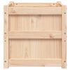 vidaXL Garden Planter Natural Wood Solid Pine Wood 19.7 in