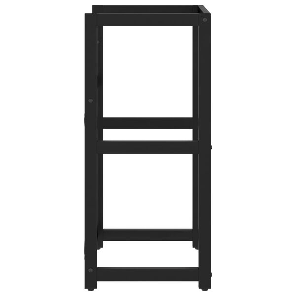vidaXL Bathroom Washbasin Frame Black Powder-coated iron 32.7 in high