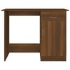 vidaXL Desk Brown Oak 39.4x19.7x29.9" Engineered Wood