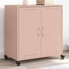 vidaXL Sideboard Pink Cold-rolled steel Medium Sideboard Rectangular