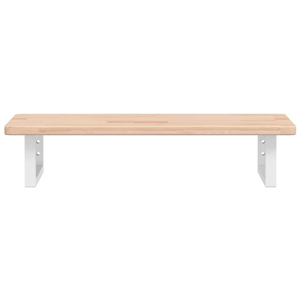 vidaXL Basin Shelf Wall Mounted Steel and Solid Wood Oak