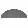 vidaXL Stair Mat Set of 20 Gray Needle felt fabric (95% PES, 5% PP)