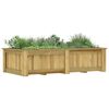 vidaXL Planter Green Treated Pinewood 77.2x39.4x19.7 in Durable