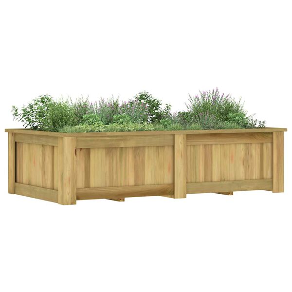 vidaXL Planter Green Treated Pinewood 77.2x39.4x19.7 in Durable