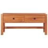 vidaXL TV Cabinet Natural Teak Teak Wood, Plywood Medium TV Cabinet