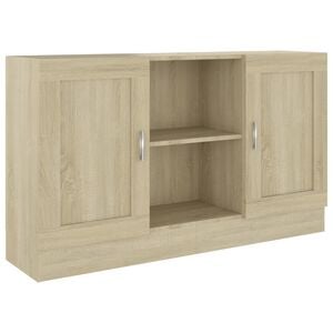 vidaXL Sideboard Sonoma oak Engineered wood 47.2x12.0x27.6 in Sideboard