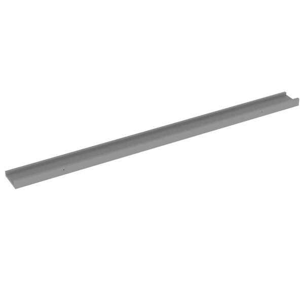 vidaXL Wall Shelf Set of 4 Grey MDF Medium Wall Mounting