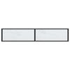 vidaXL Console Table White marble Tempered glass, powder-coated steel