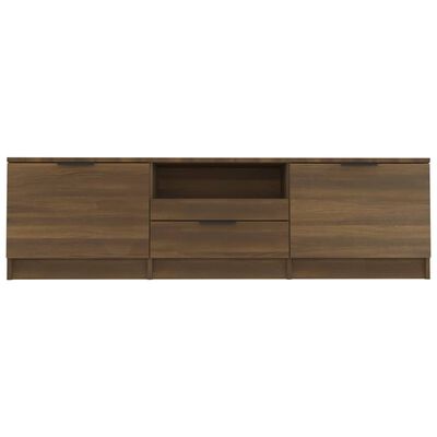vidaXL TV Stand Brown Oak 55.1"x13.8"x15.7" Engineered Wood