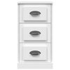vidaXL Sideboard White Engineered wood, metal Small Sideboard
