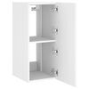 vidaXL TV Wall Cabinet White Engineered wood Standard TV Wall Cabinet
