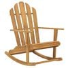 vidaXL Adirondack Rocking Chair Set of 2 Teak Wood Solid Teak Wood