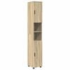 vidaXL Bathroom Furniture Set with Drawer with Shelf 5 pcs Sonoma Oak