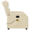 vidaXL Massage Recliner Chair Cream