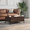 vidaXL Coffee Table Brown Oak Engineered Wood Small Modern